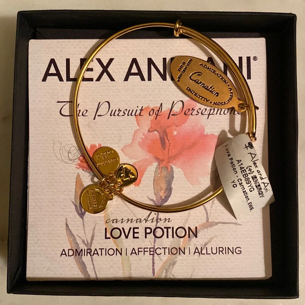 Alex and Ani Carnation Bracelet 🌷NWT and gift box - Picture 2 of 4